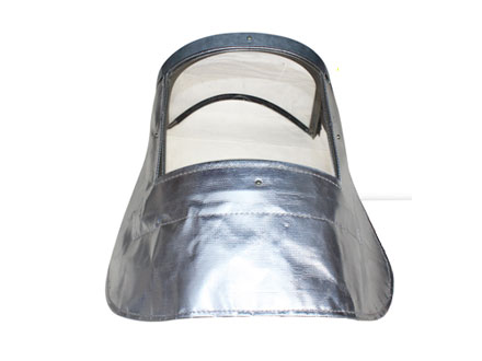 隔热防护面罩：铝箔隔热面罩